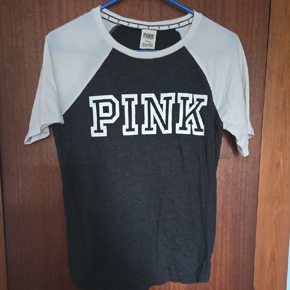 PINK Victoria's Secret Kids Raglan Shirt - Black and White